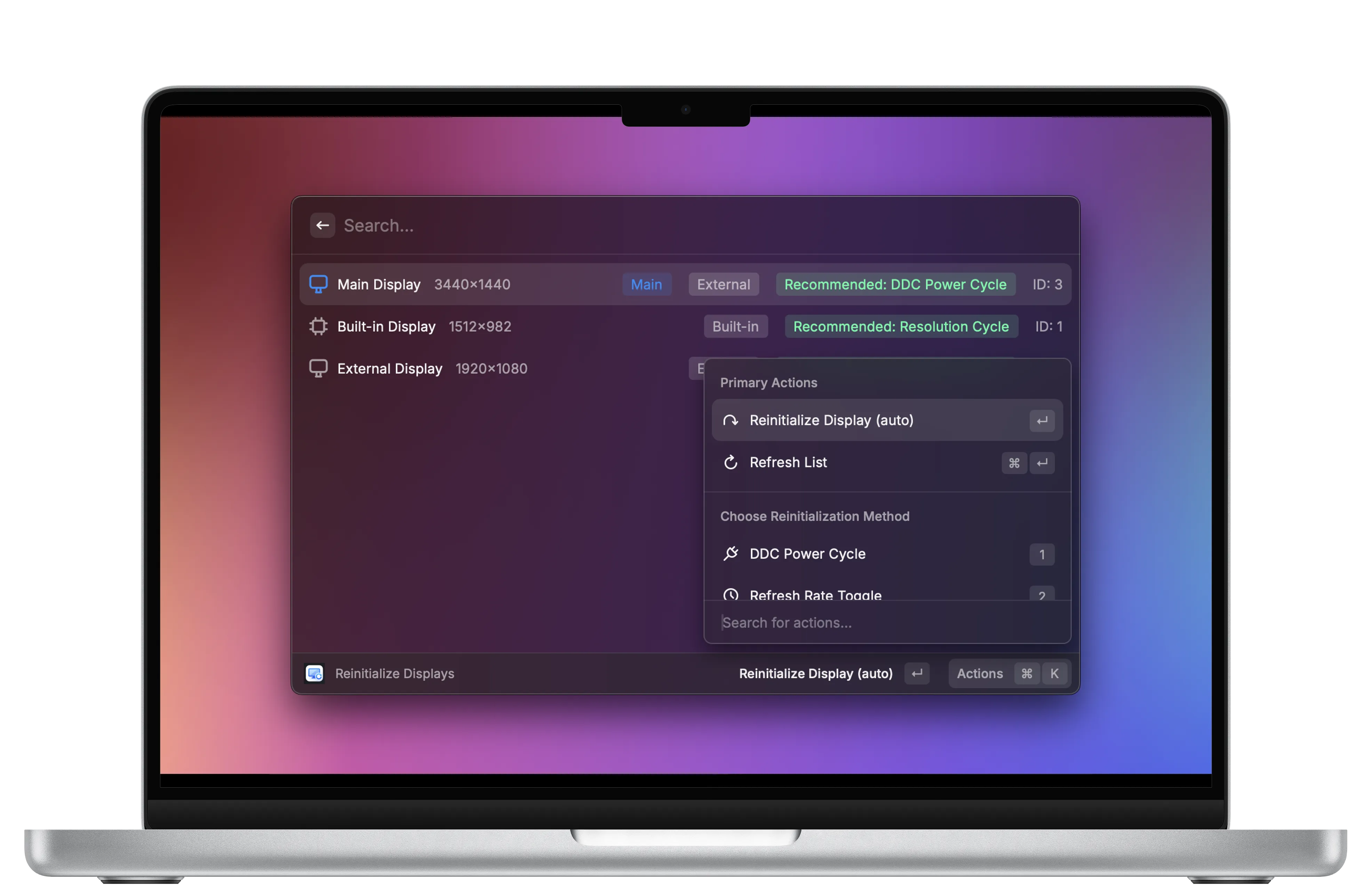 Display Reinitializer